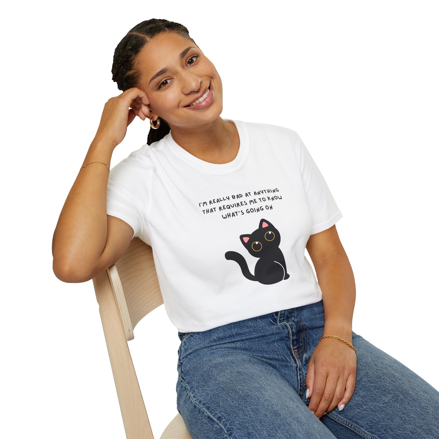 Funny Cat Graphic T-Shirt