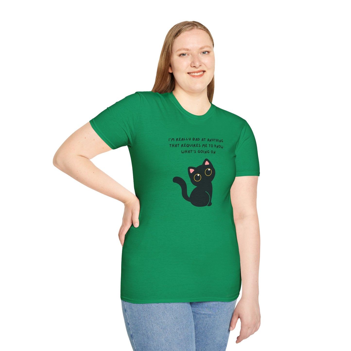 Funny Cat Graphic T-Shirt