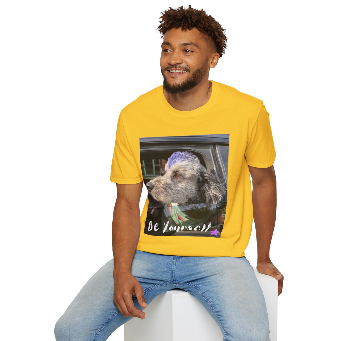 Be Yourself Dog Graphic T-Shirt
