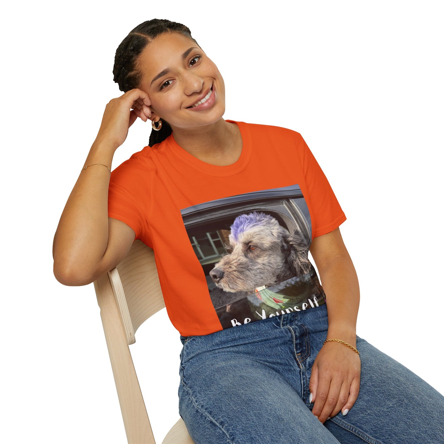 Be Yourself Dog Graphic T-Shirt