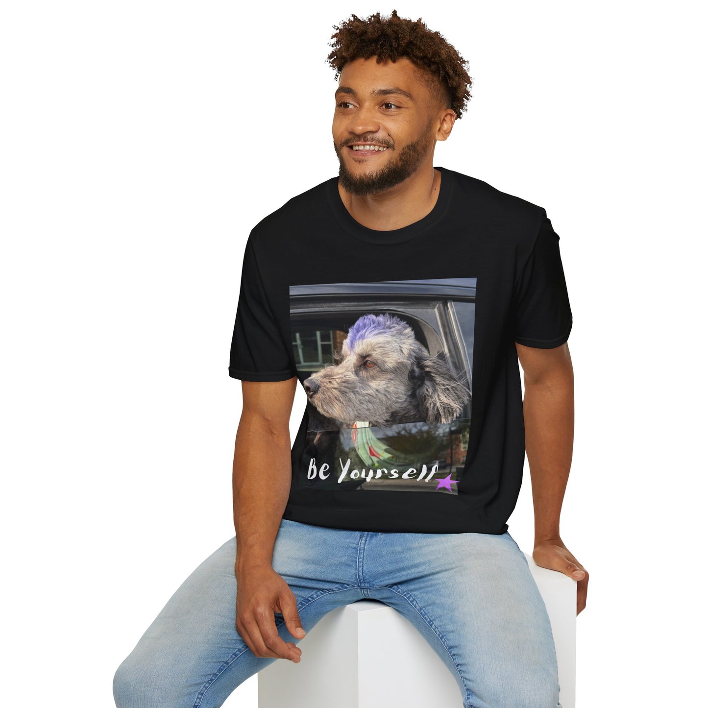 Be Yourself Dog Graphic T-Shirt