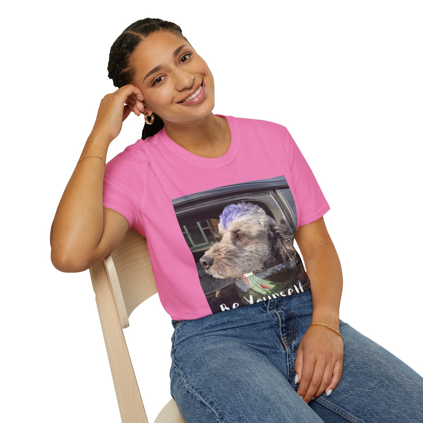 Be Yourself Dog Graphic T-Shirt