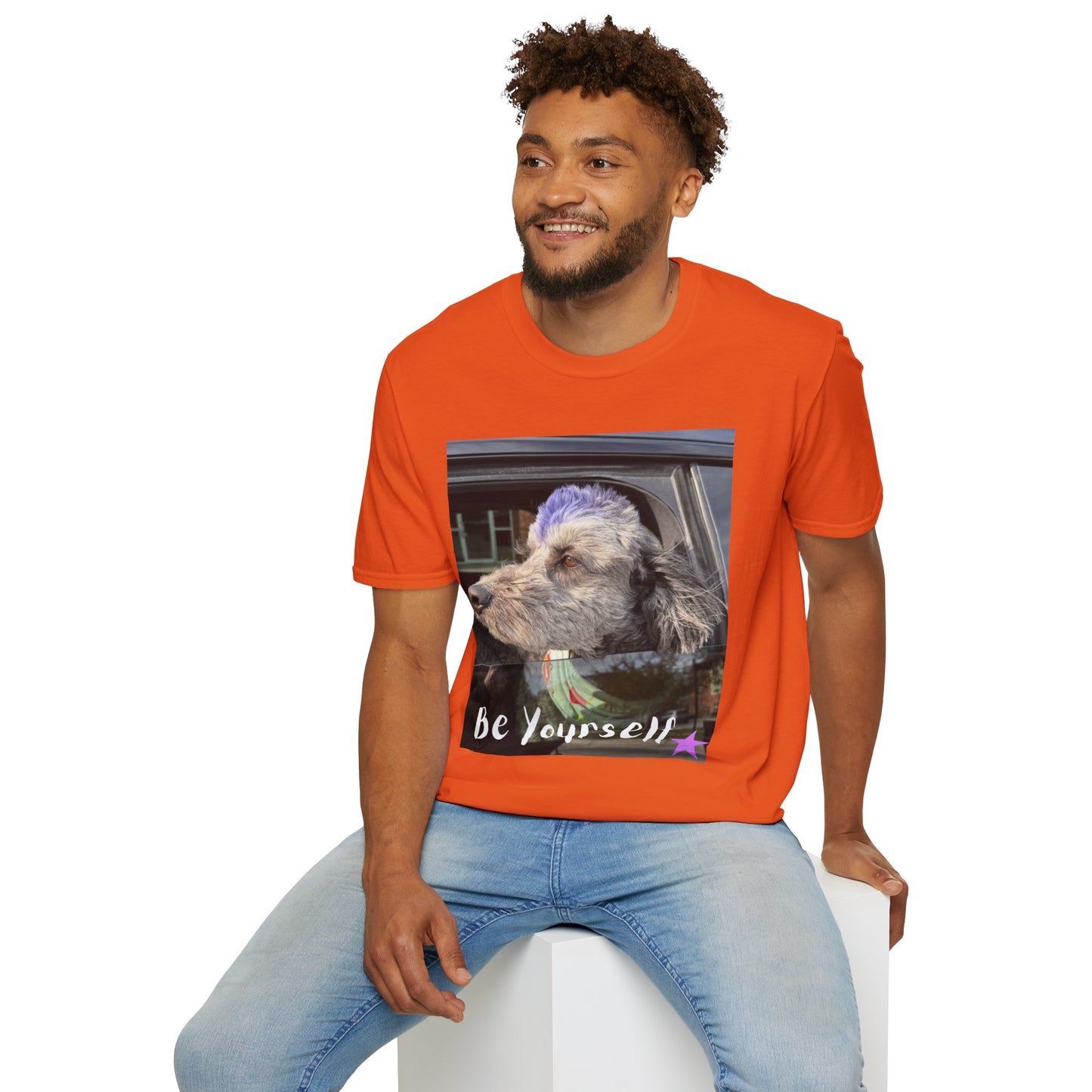 Be Yourself Dog Graphic T-Shirt