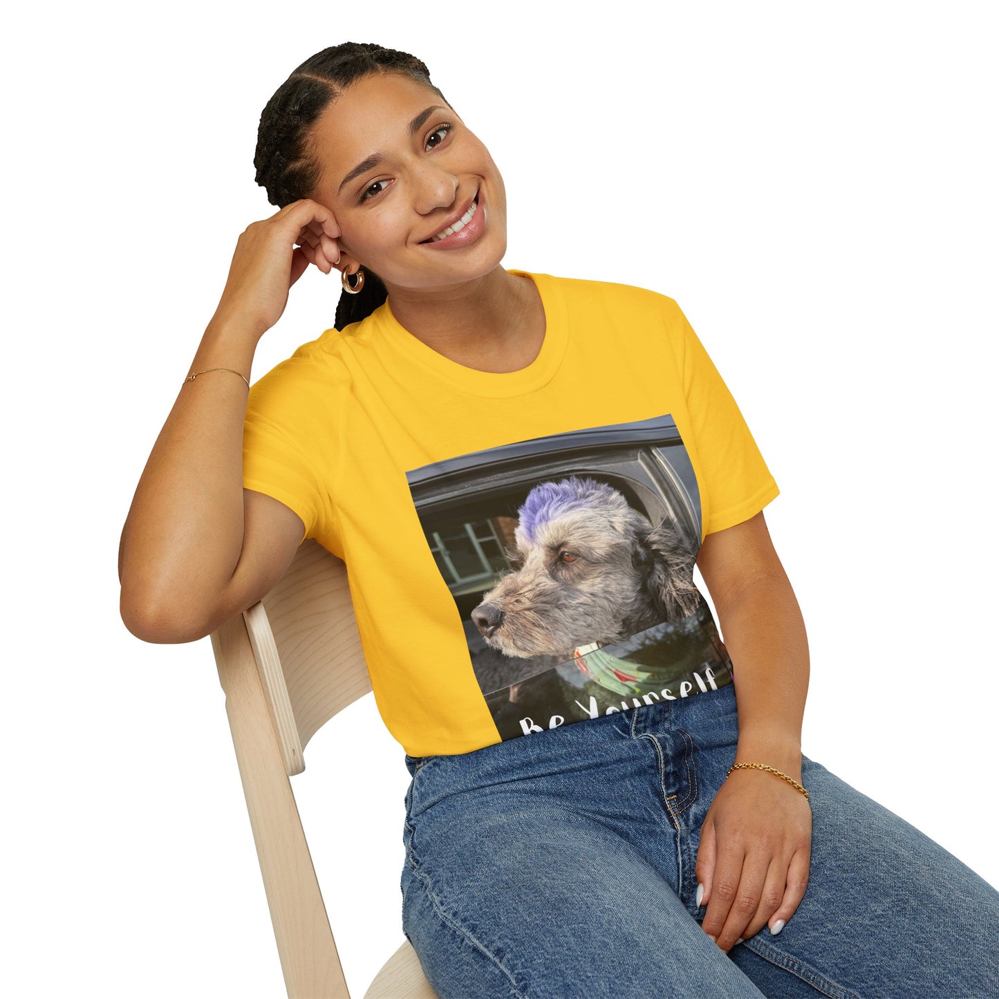 Be Yourself Dog Graphic T-Shirt