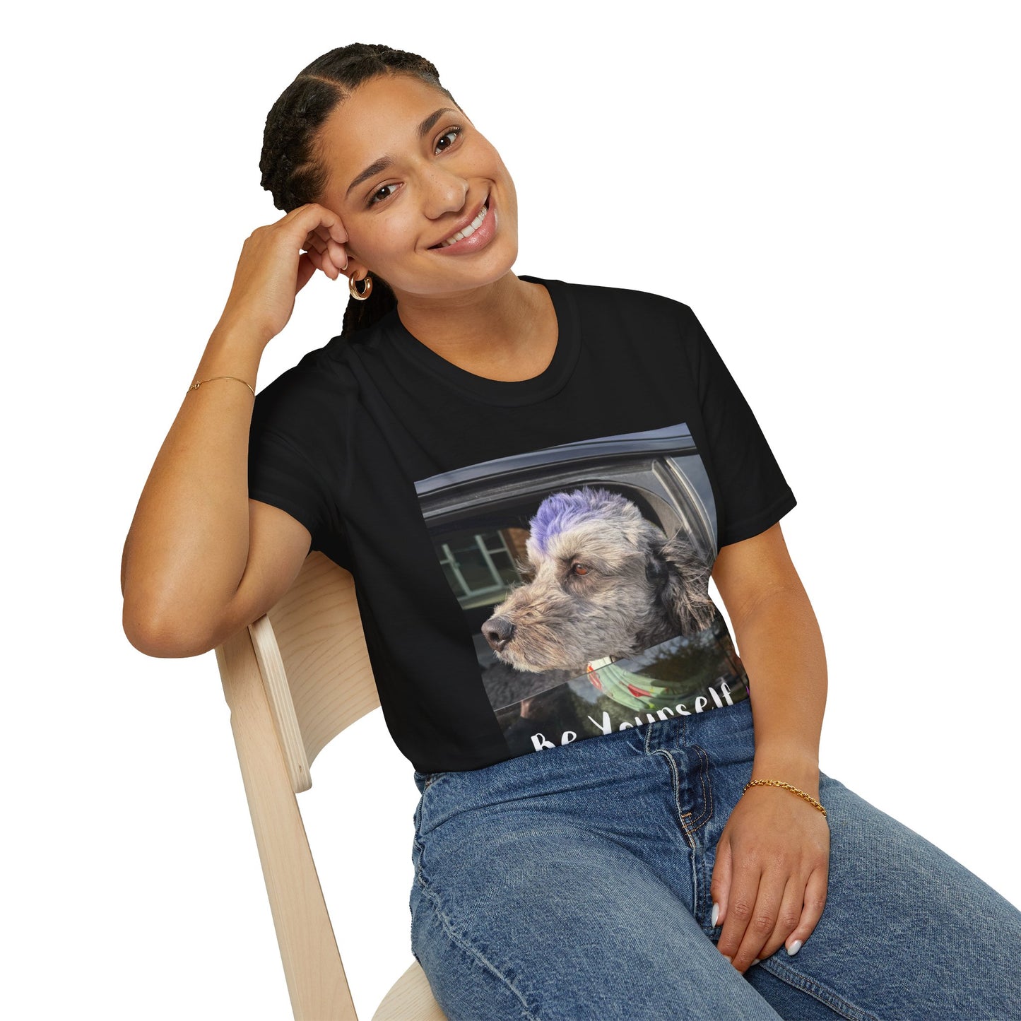 Be Yourself Dog Graphic T-Shirt
