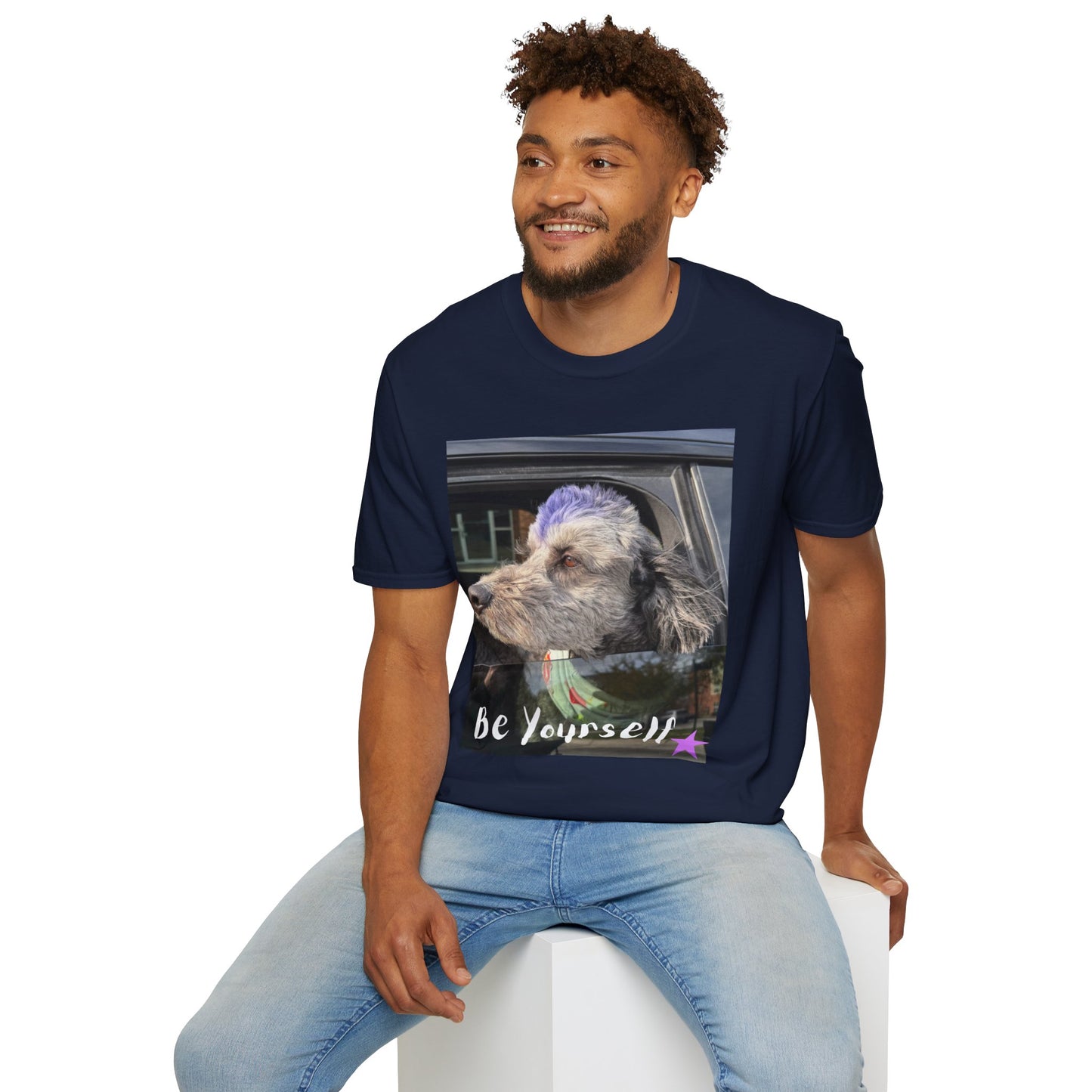Be Yourself Dog Graphic T-Shirt