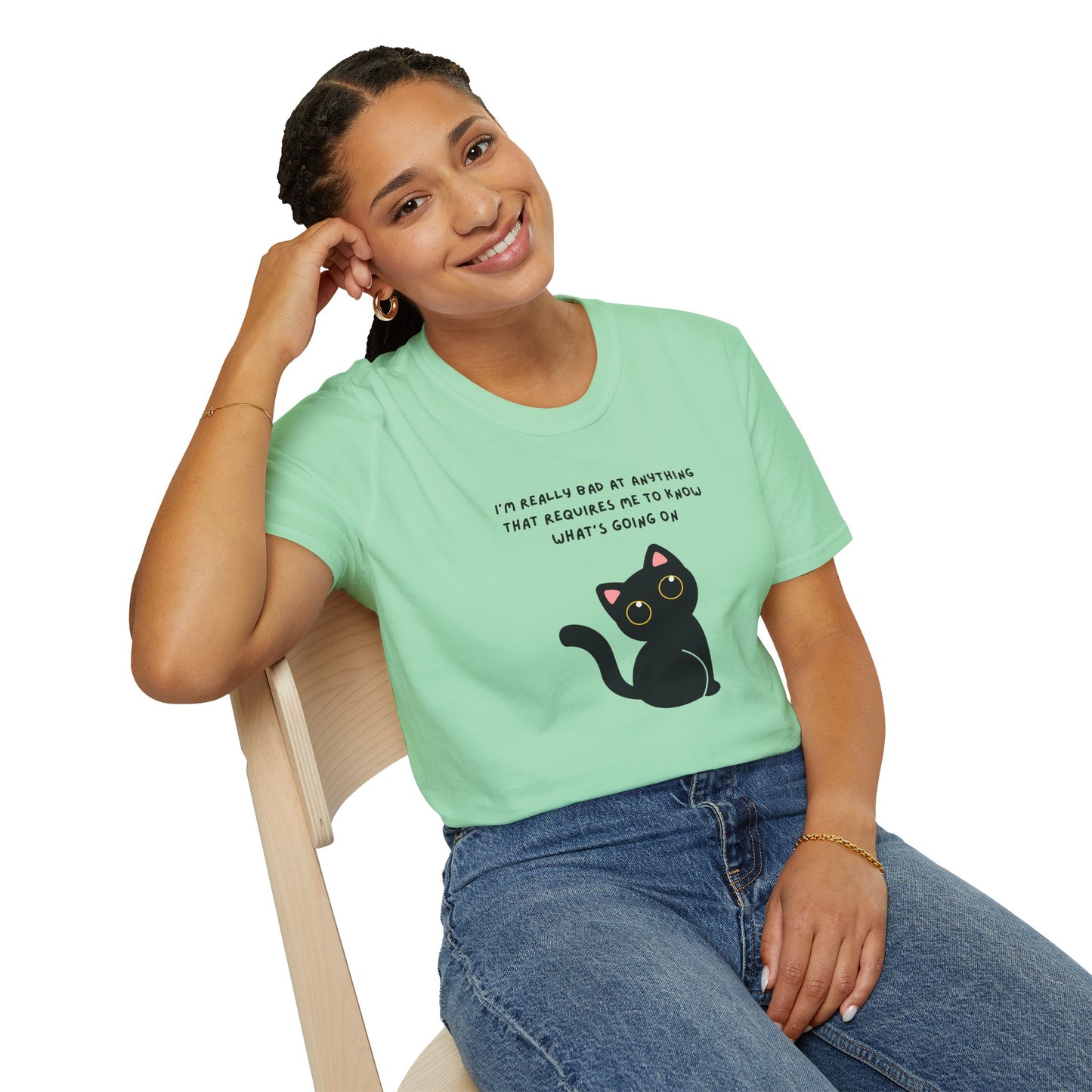Funny Cat Graphic T-Shirt