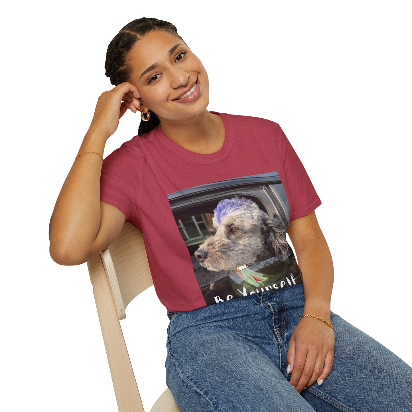 Be Yourself Dog Graphic T-Shirt