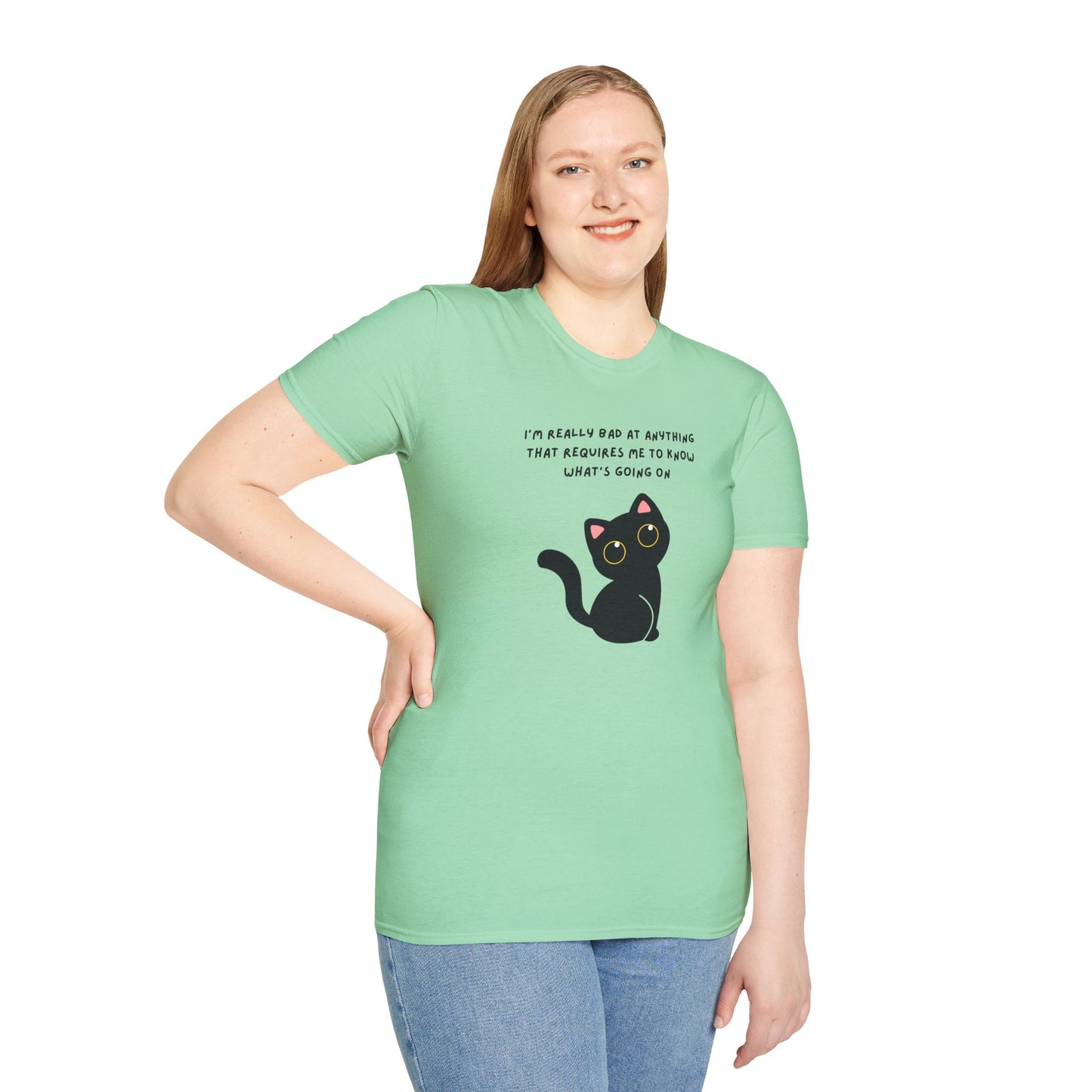 Funny Cat Graphic T-Shirt