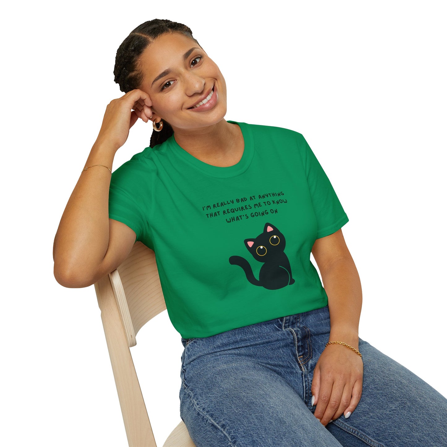 Funny Cat Graphic T-Shirt