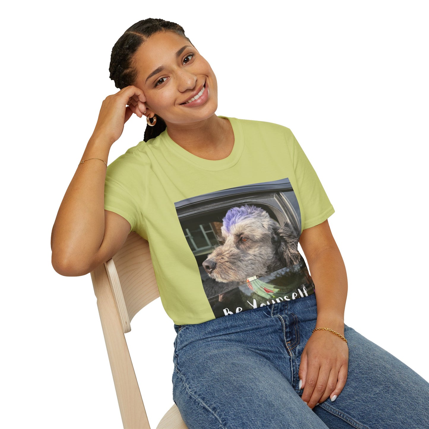 Be Yourself Dog Graphic T-Shirt