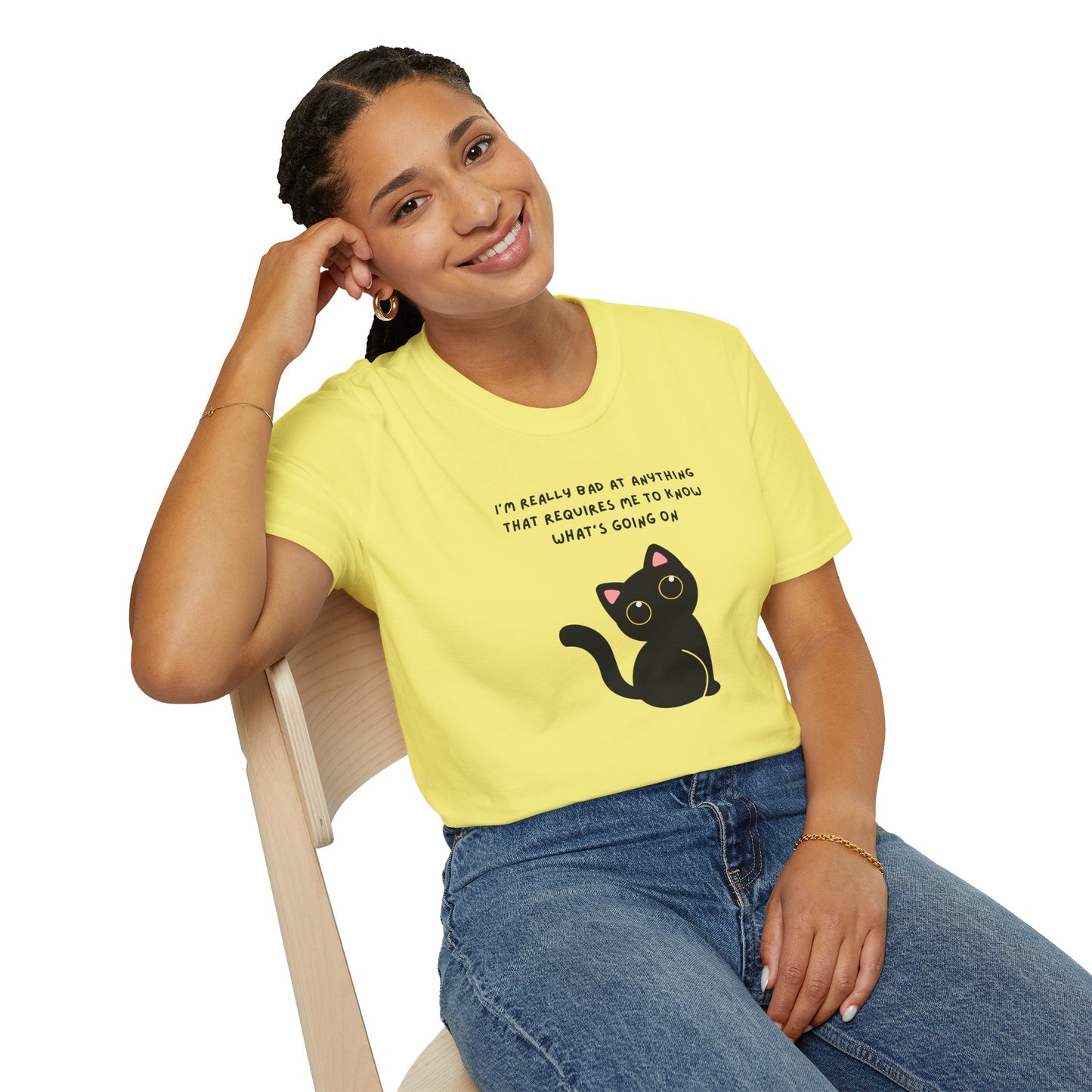 Funny Cat Graphic T-Shirt