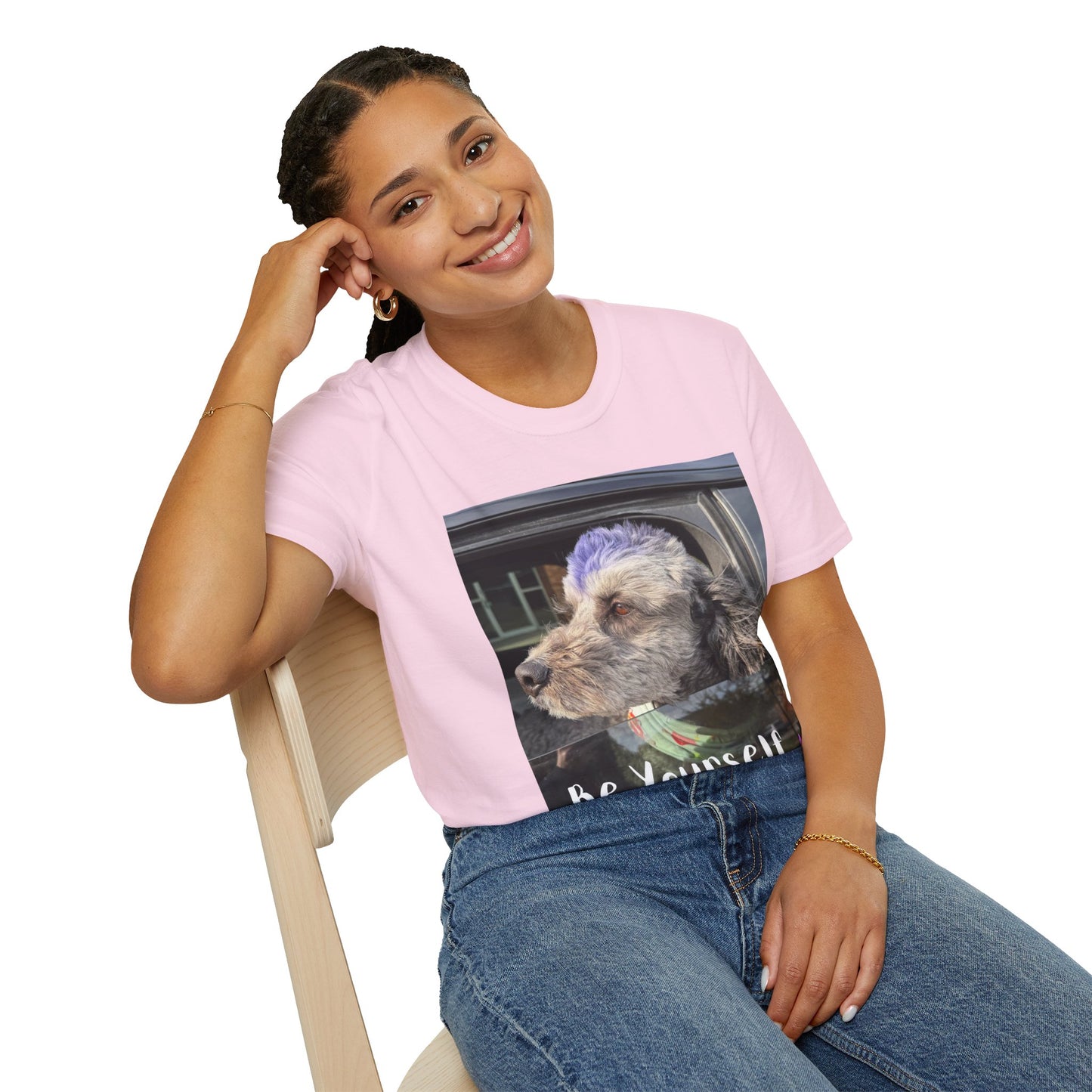 Be Yourself Dog Graphic T-Shirt