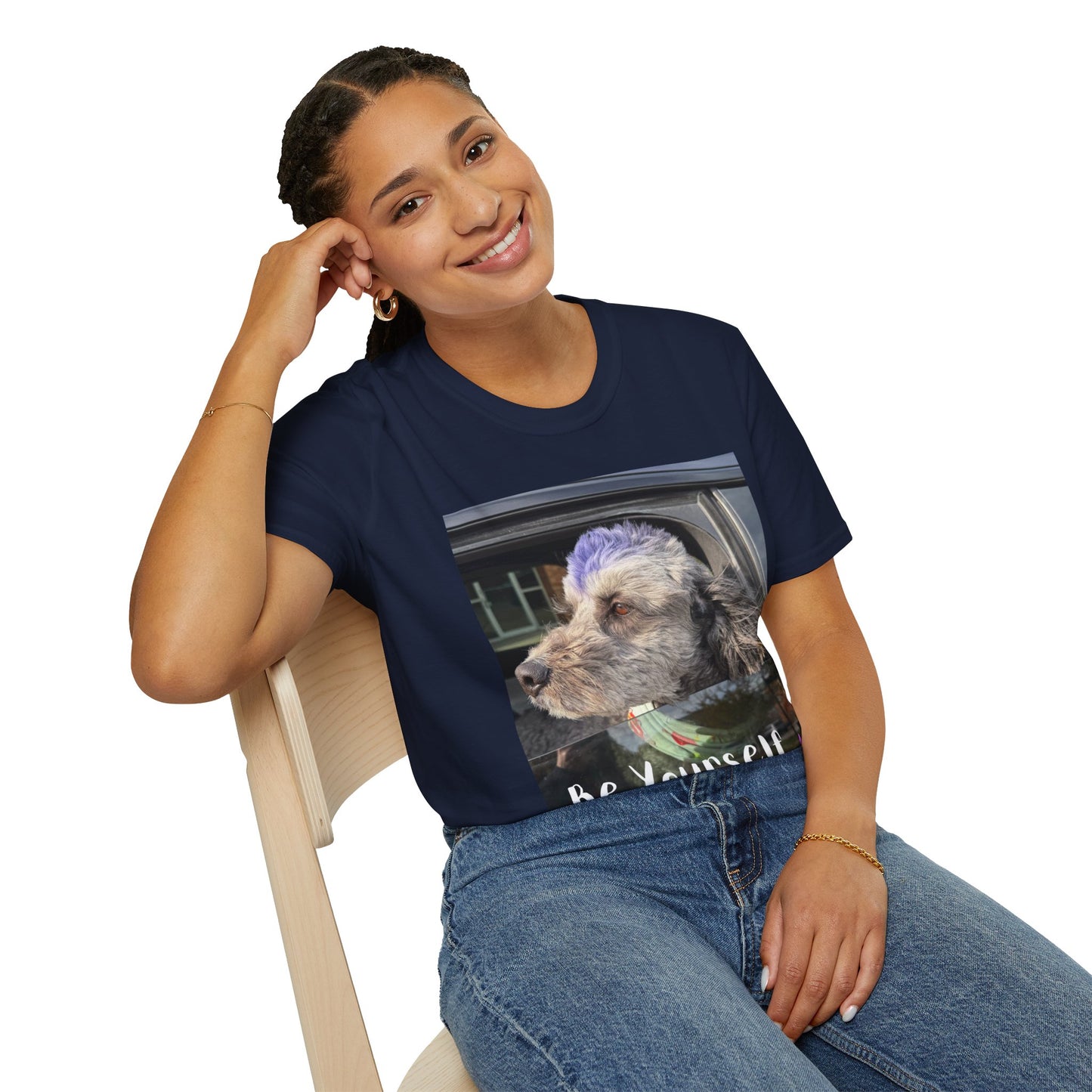 Be Yourself Dog Graphic T-Shirt